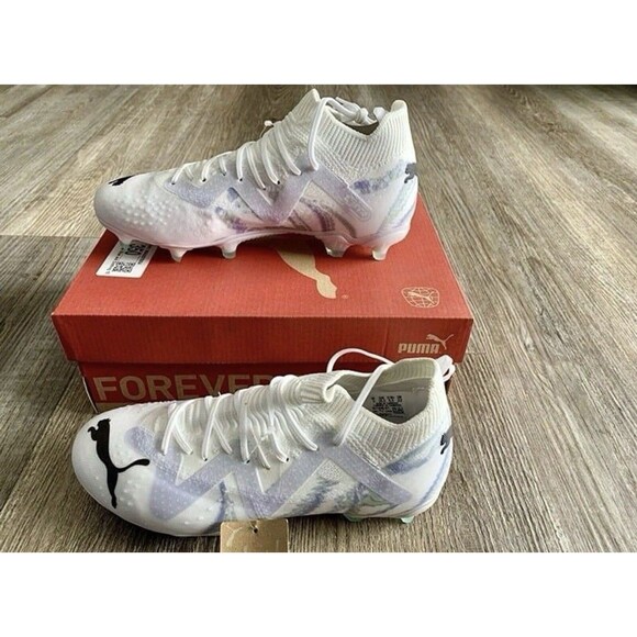 Puma Future Match BL FG/AG Soccer Cleats White Black Spring Lavender Women’s 5.5 - Picture 1 of 7